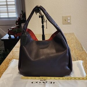 Coach 1941 Bandit 39 86760 Oxblood Leather Hobo Bag
